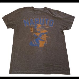 Naruto 9 Men’s Medium M Gray T-shirt Viz Media 2002/2007